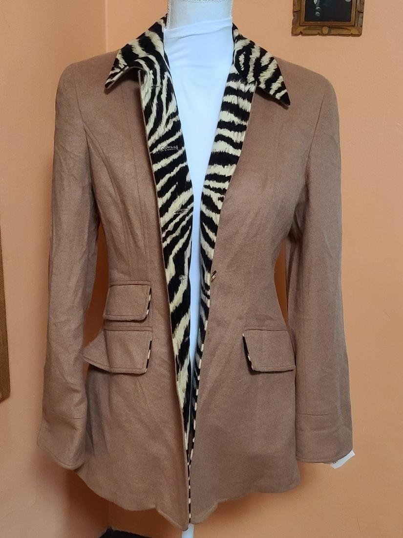 Vintage Wathne Jacket w Zebra Lining Ladies S: Vintage Wathne Jacket w Zebra Lining Ladies S