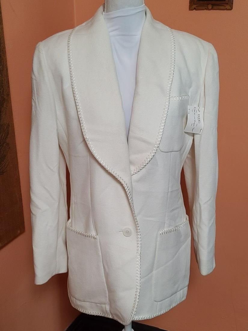 NWT $695 Vtg Wool Angora Blend Ladies Blazer M (1 of 1)
