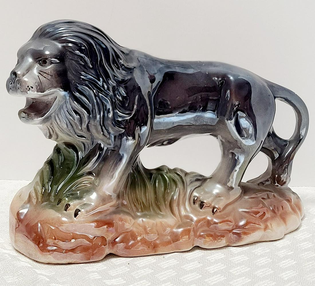 Large Vtg Ceramic Lion 14x9 (1 of 1)