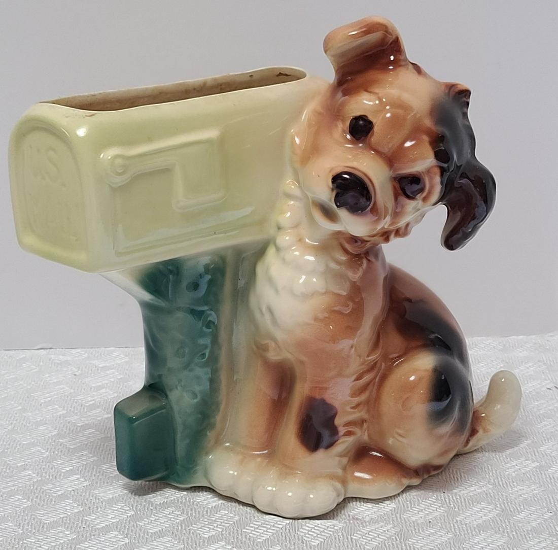 Vintage Ceramic Dog Planter 9x6 (1 of 1)