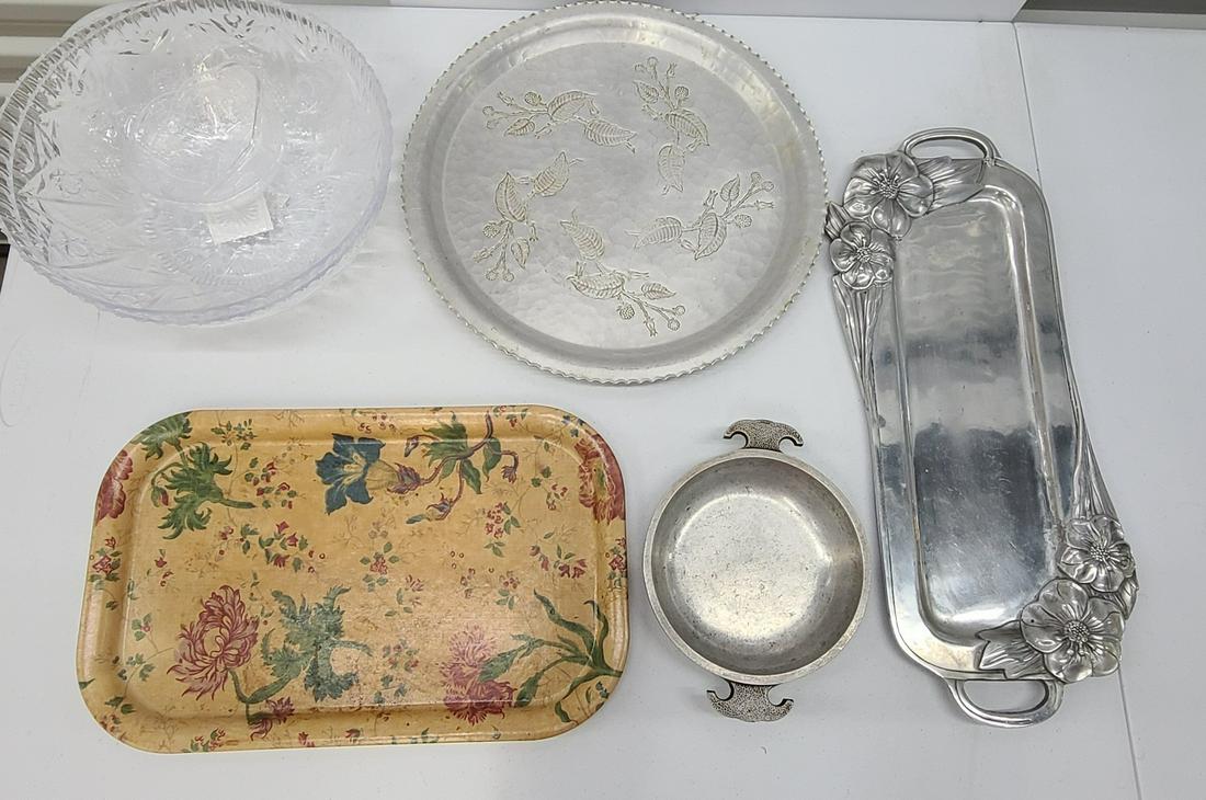 Vintage Serving Trays Modern Bowls (1 of 1)