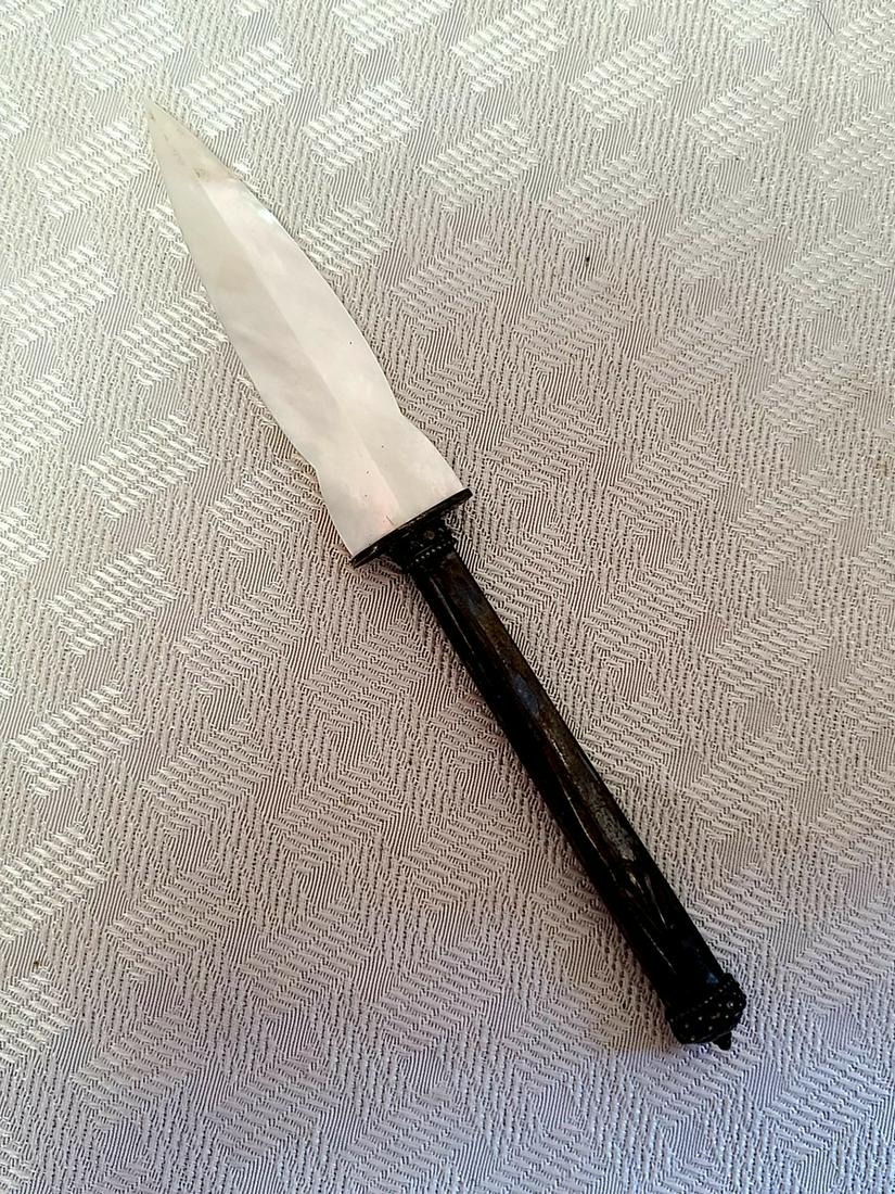 Vtg Mother of Pearl Blade letter opener 7.5": Vtg Mother of Pearl Blade opener 7.5"