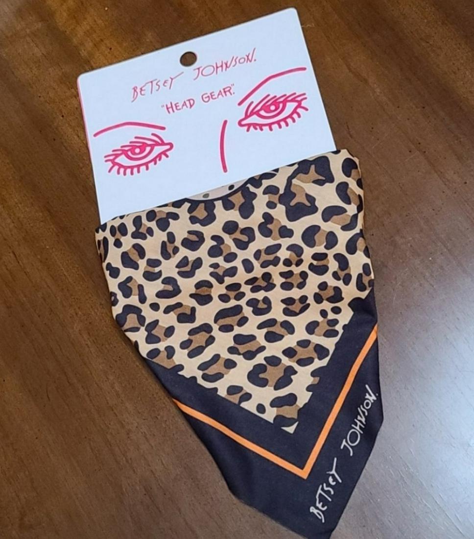 Betsy Johnson NWT Leopard Bandana: Betsy Johnson NWT Leopard Bandana