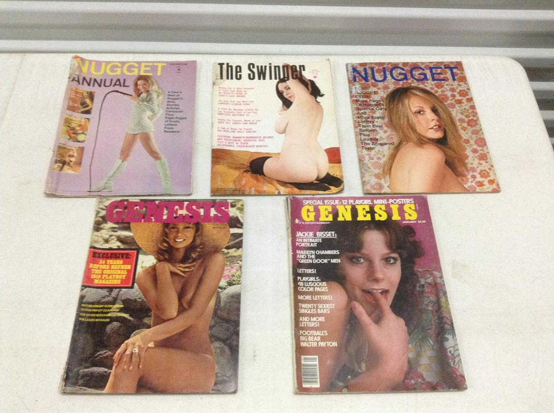 1970s Swinger, Nugget and Genesis Adult Magazines: 1970s Swinger, Nugget and Genesis Adult Magazines