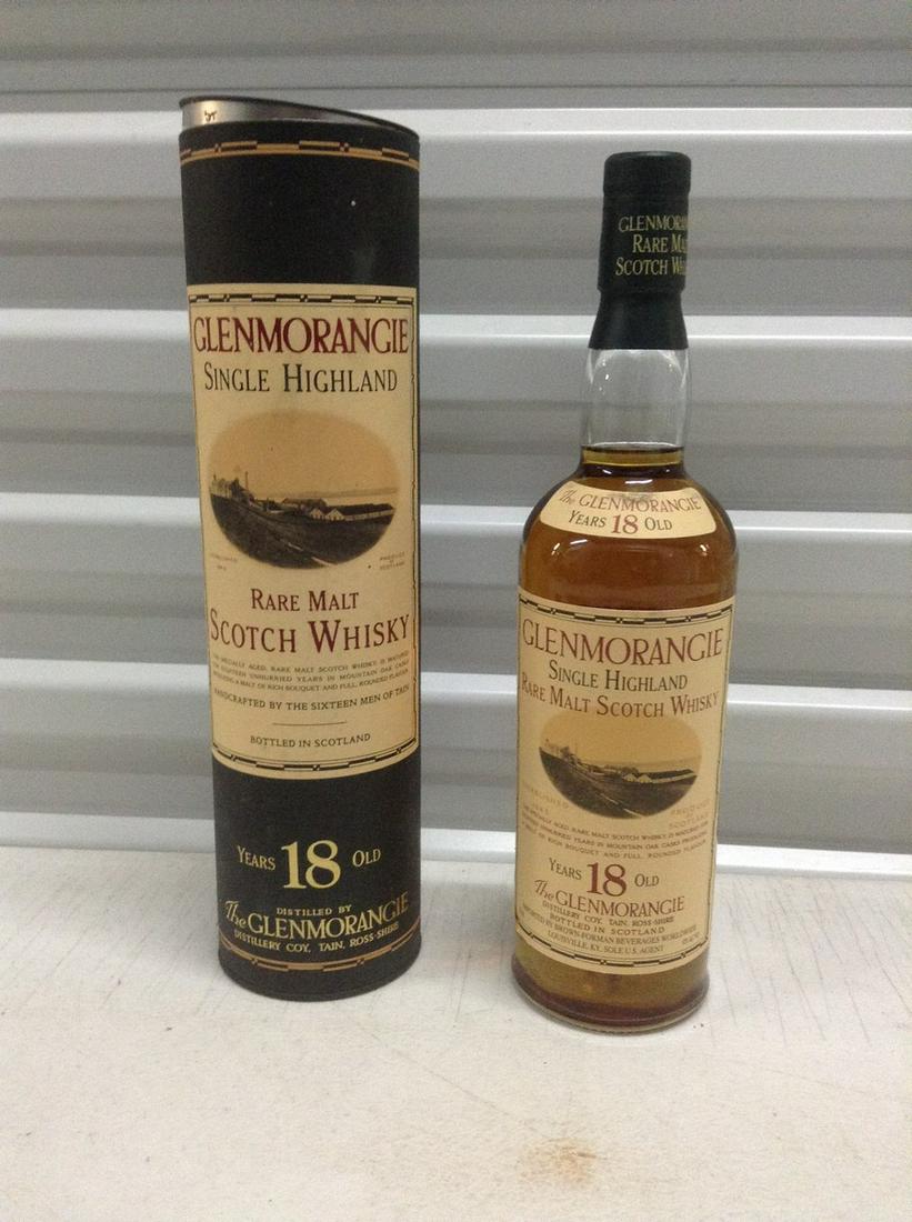 Sealed Glenmorangie 18 year Single Highland Rare Malt: Sealed Glenmorangie 18 year Single Highland Rare Malt Scotch 750ml