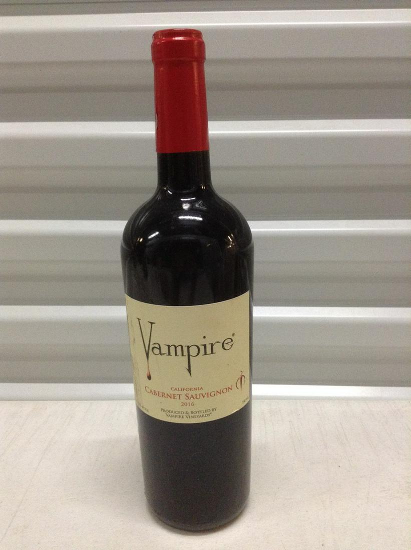 Sealed Vampire Vineyards 2016 Cabernet Sauvignon 750ml: Sealed Vampire Vineyards 2016 Cabernet Sauvignon 750ml