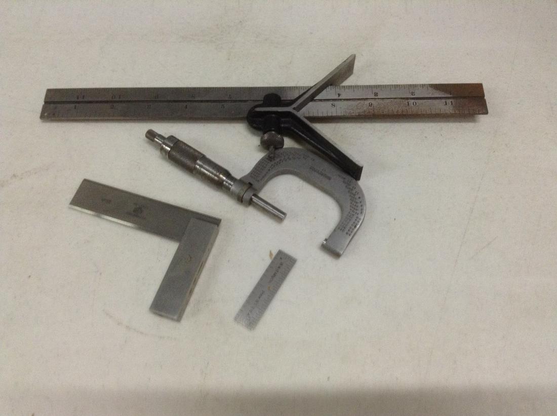 Large lot of vintage Starrett squares and more (1 of 1)