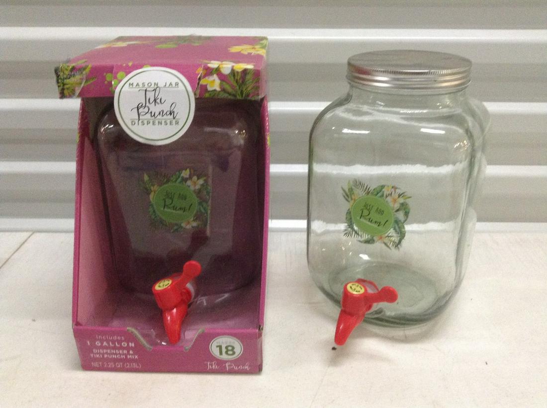 Two 1 Gallon Mason Jar Drink Dispensers one new in box: Two 1 Gallon Mason Jar Drink Dispensers one new in box
