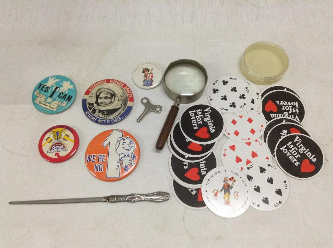 Vintage Pins, Playing Cards, and more: Vintage Pins, Playing Cards, and more