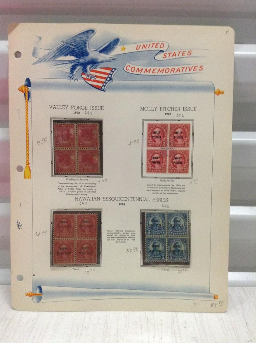 Rare 1928 Hawaiian Sesquicentennial Stamps Plate blocks (1 of 1)