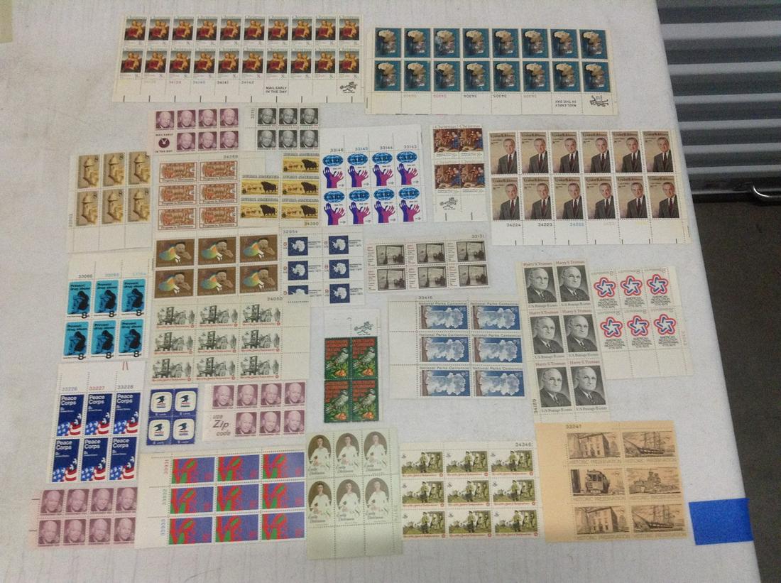 Large lot of 8 Cent US Stamp Blocks Mint or near mint (1 of 1)