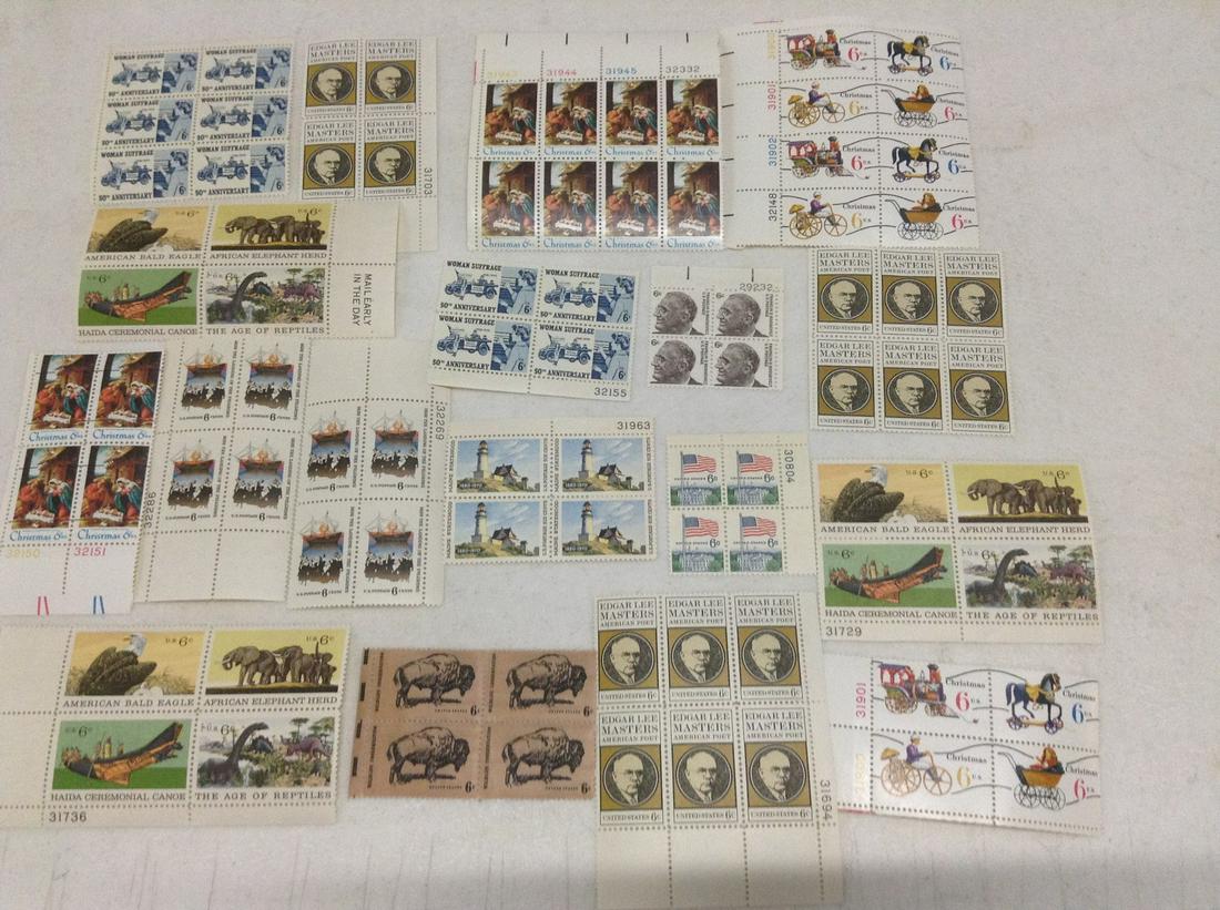 6 cent US stamp blocks (1 of 1)