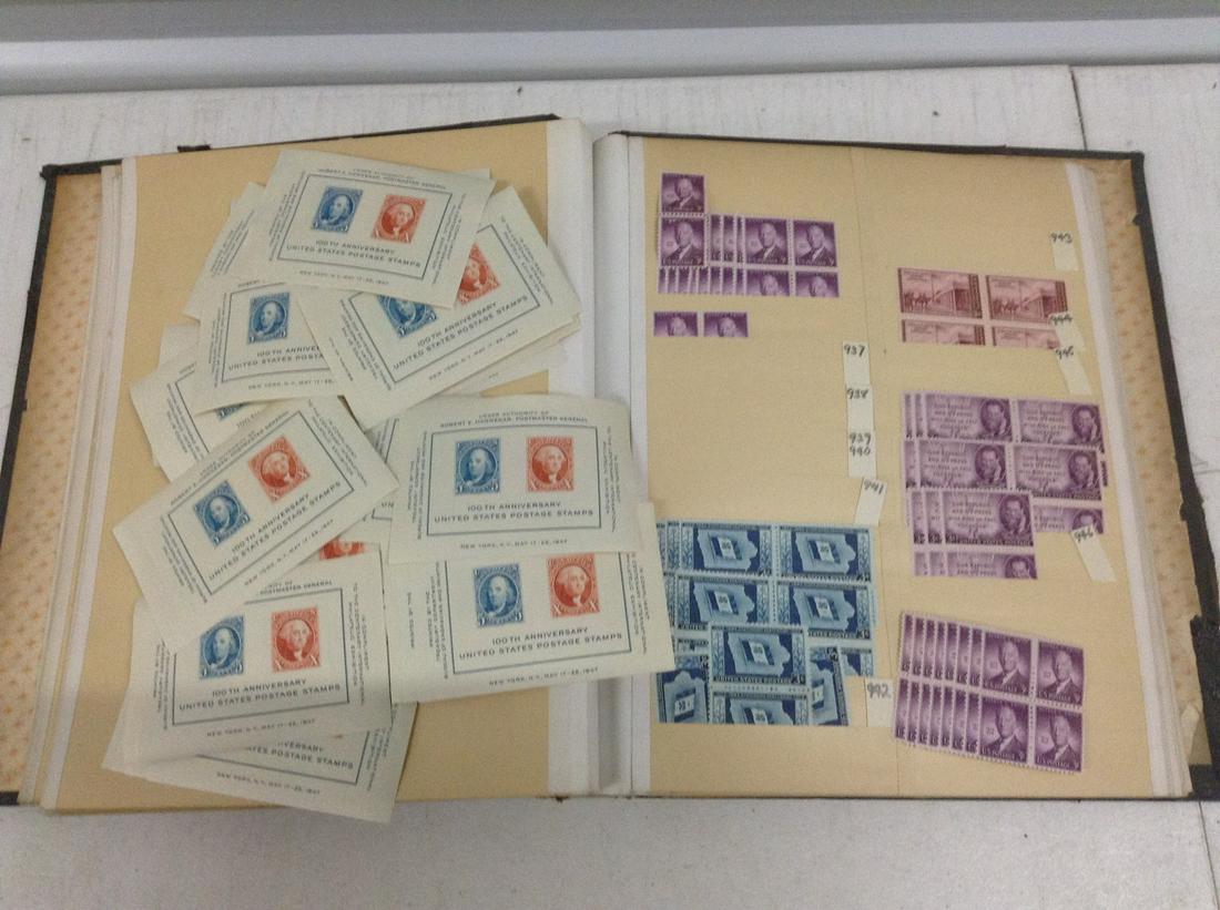 Stamp Book with Early US Stamps and large amount of (1 of 1)