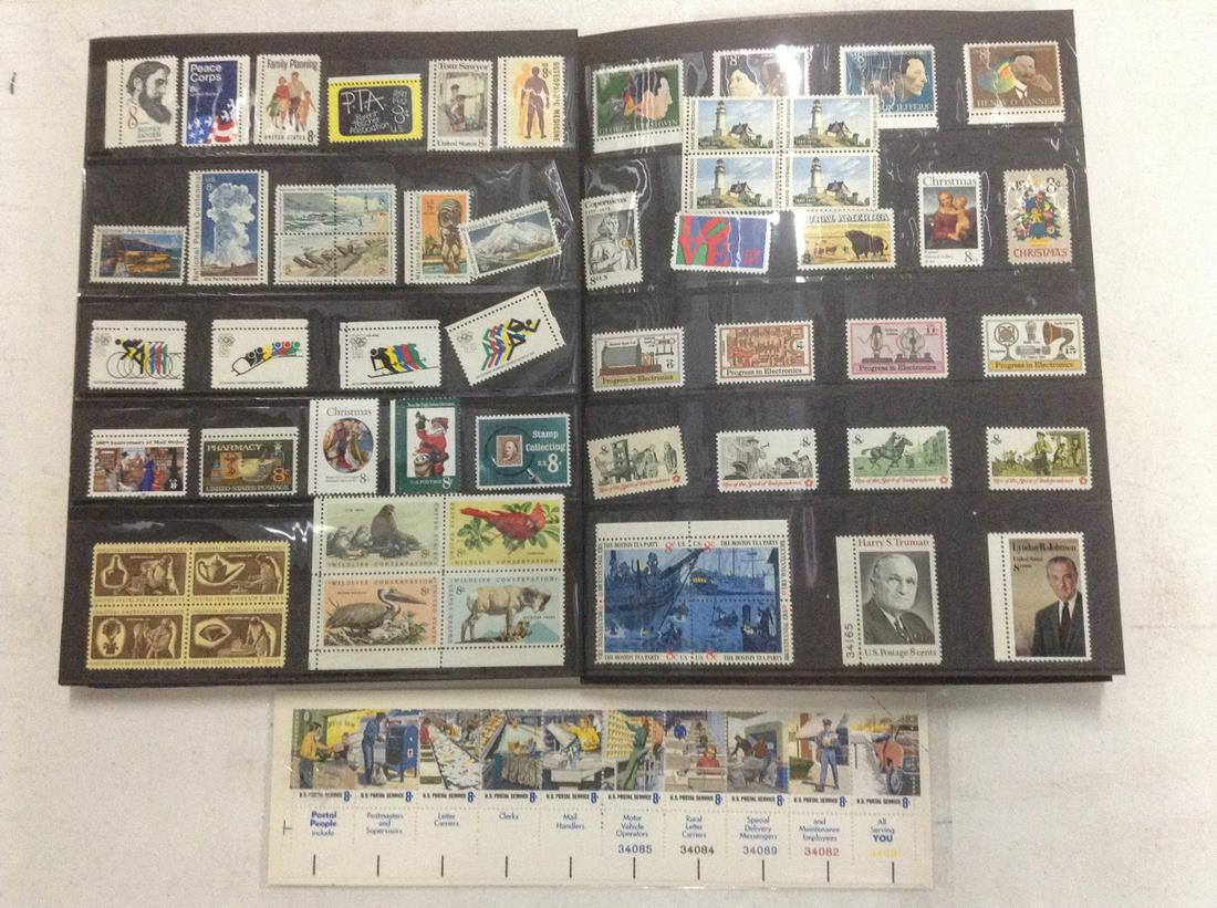 8 Cent Stamp Sheet and Large amount of unused various (1 of 1)