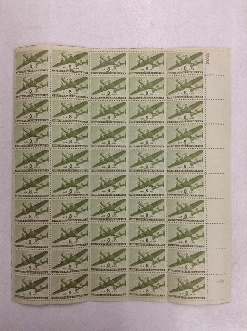 8 Cent Air Mail Stamp Sheet (1 of 1)