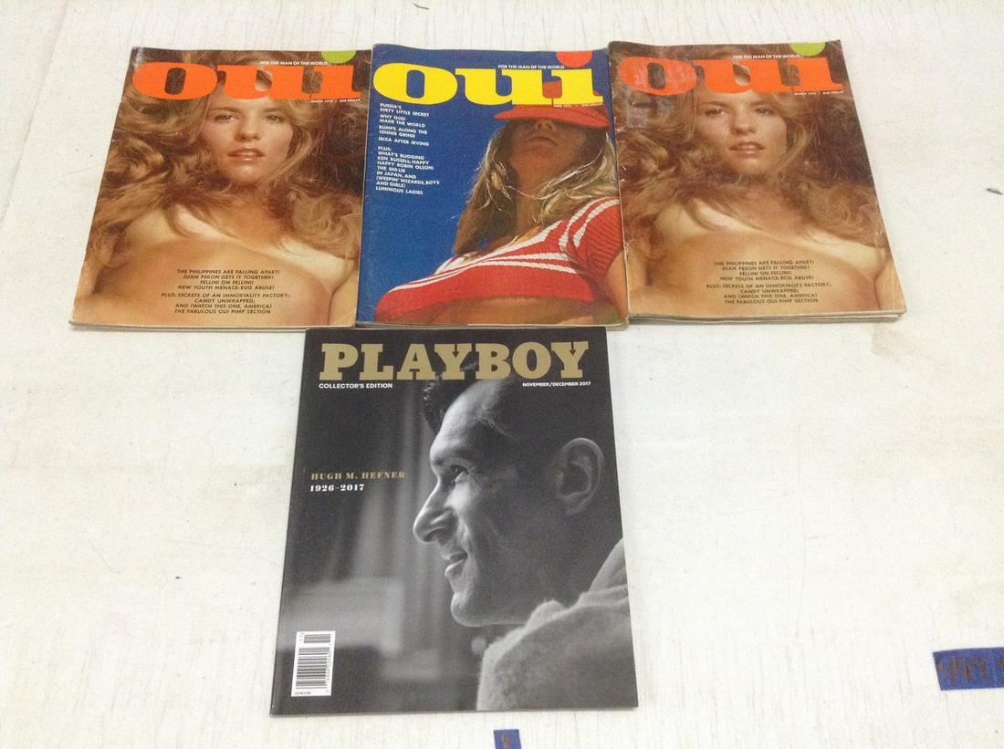 1970s Oui Magazines and Hugh Hefner Collectors Editon (1 of 1)