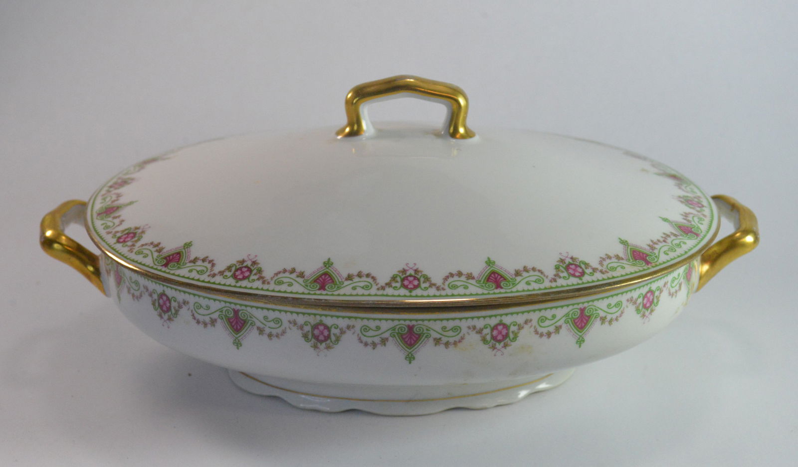 Limoges Lidded Dish 12â€ Long (1 of 1)