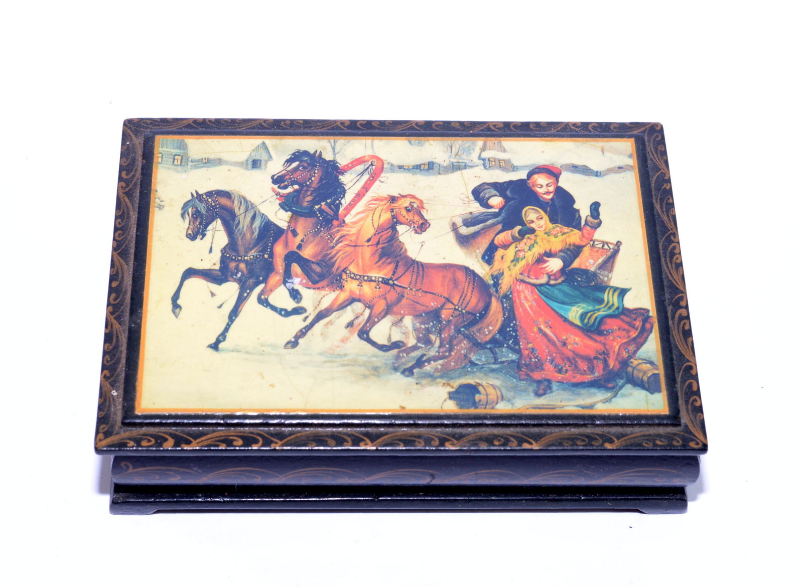 Antique Trinket Box 5.5"x4" (1 of 2)