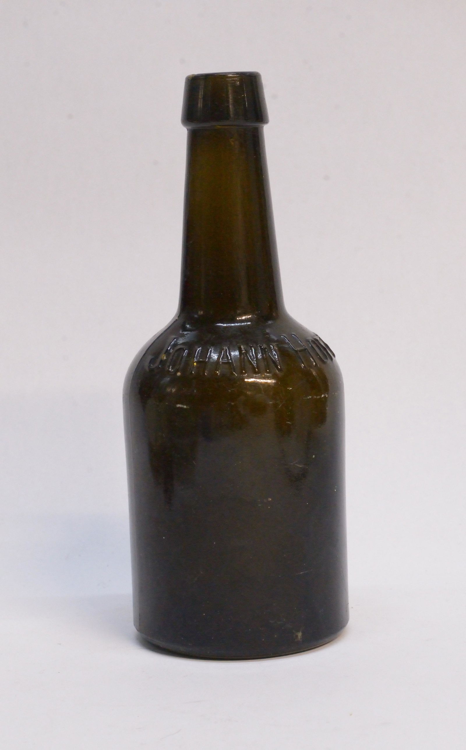 19 Century Johann Hoff dark amber bottle (1 of 1)