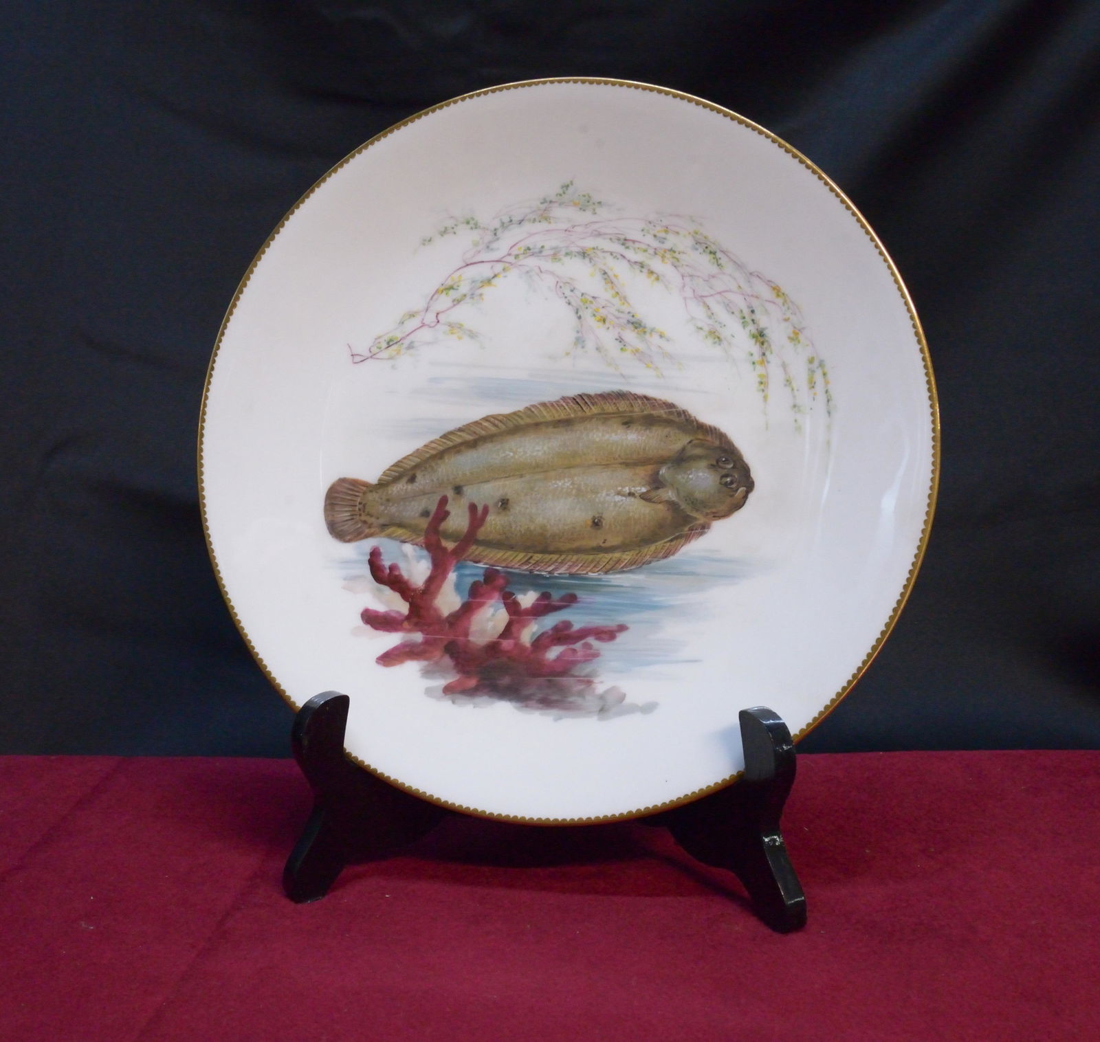 Mintons Fish Motif Plate 9.5" Wide (1 of 1)