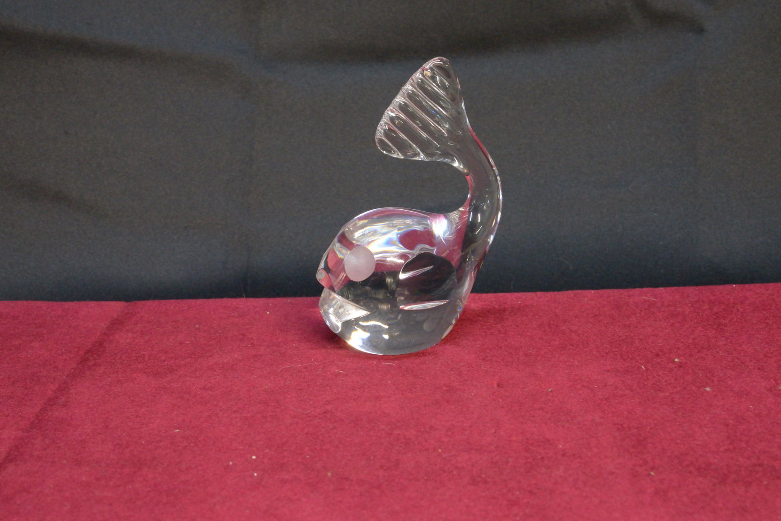 Spode Crystal Whale Paperweight 4" Tall: Spode Crystal Whale Paperweight 4" Tall
