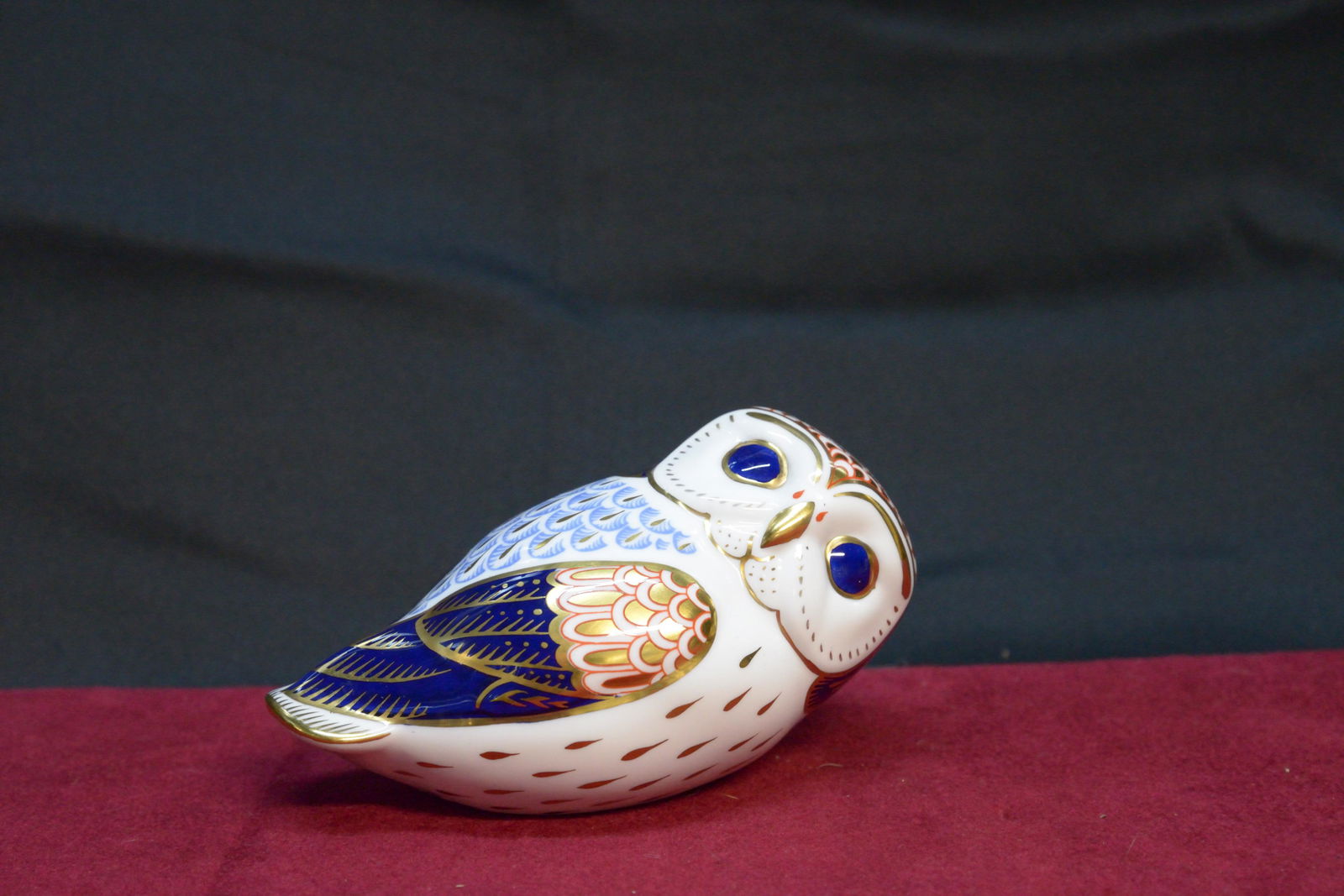 Royal Crown Derby Owl Paperweight 5" long (1 of 2)