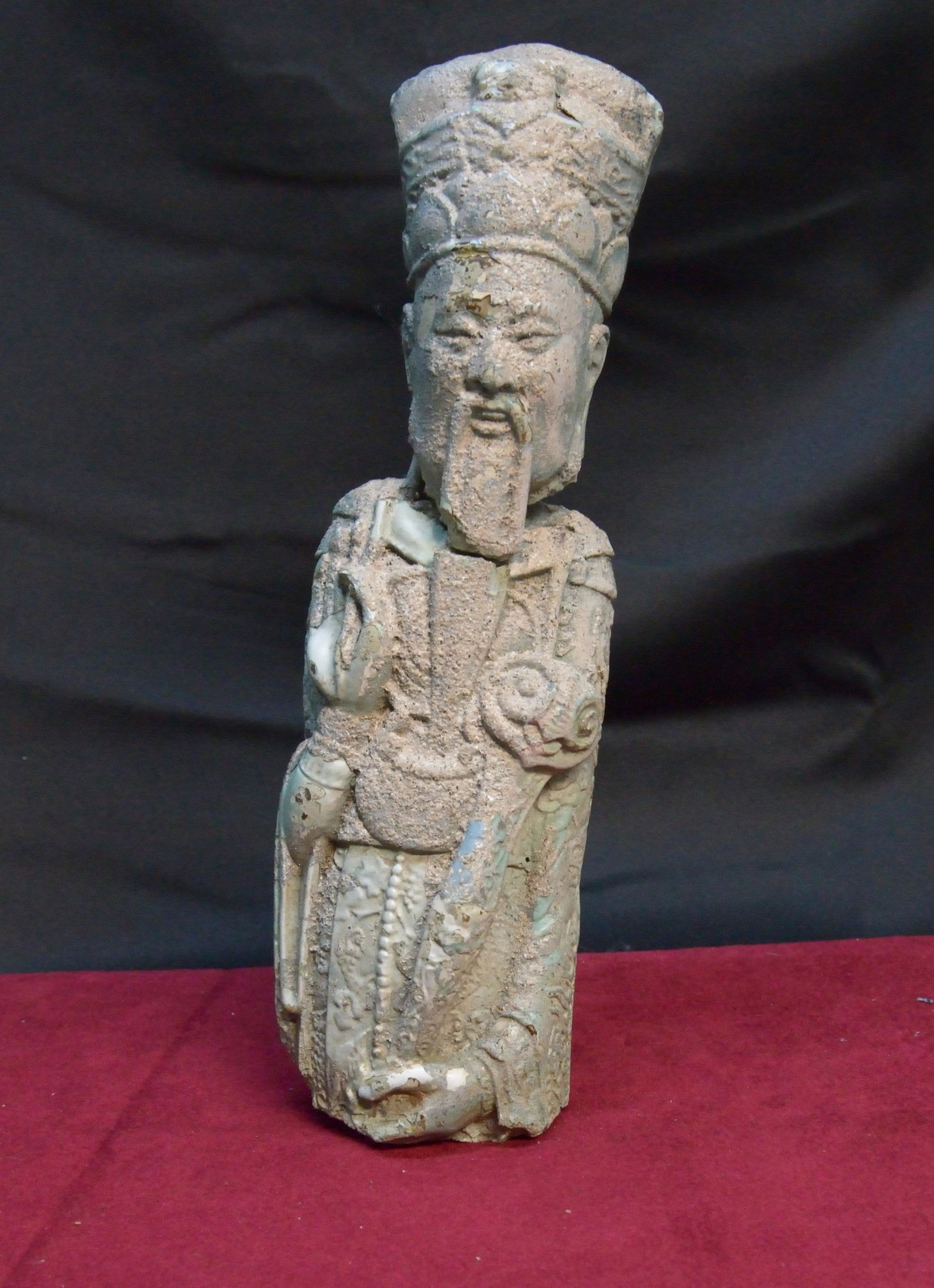 Ancient Chinese stone carved statue. Tested positive (1 of 3)