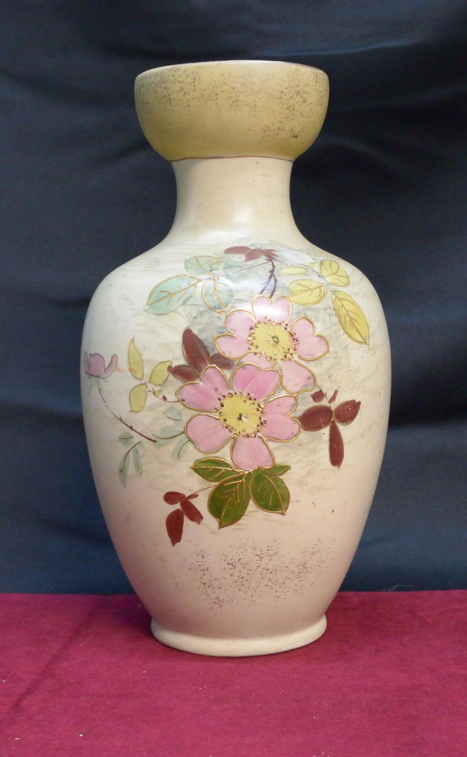 Thomas Forester & Sons antique floral vase 10" tall (1 of 1)