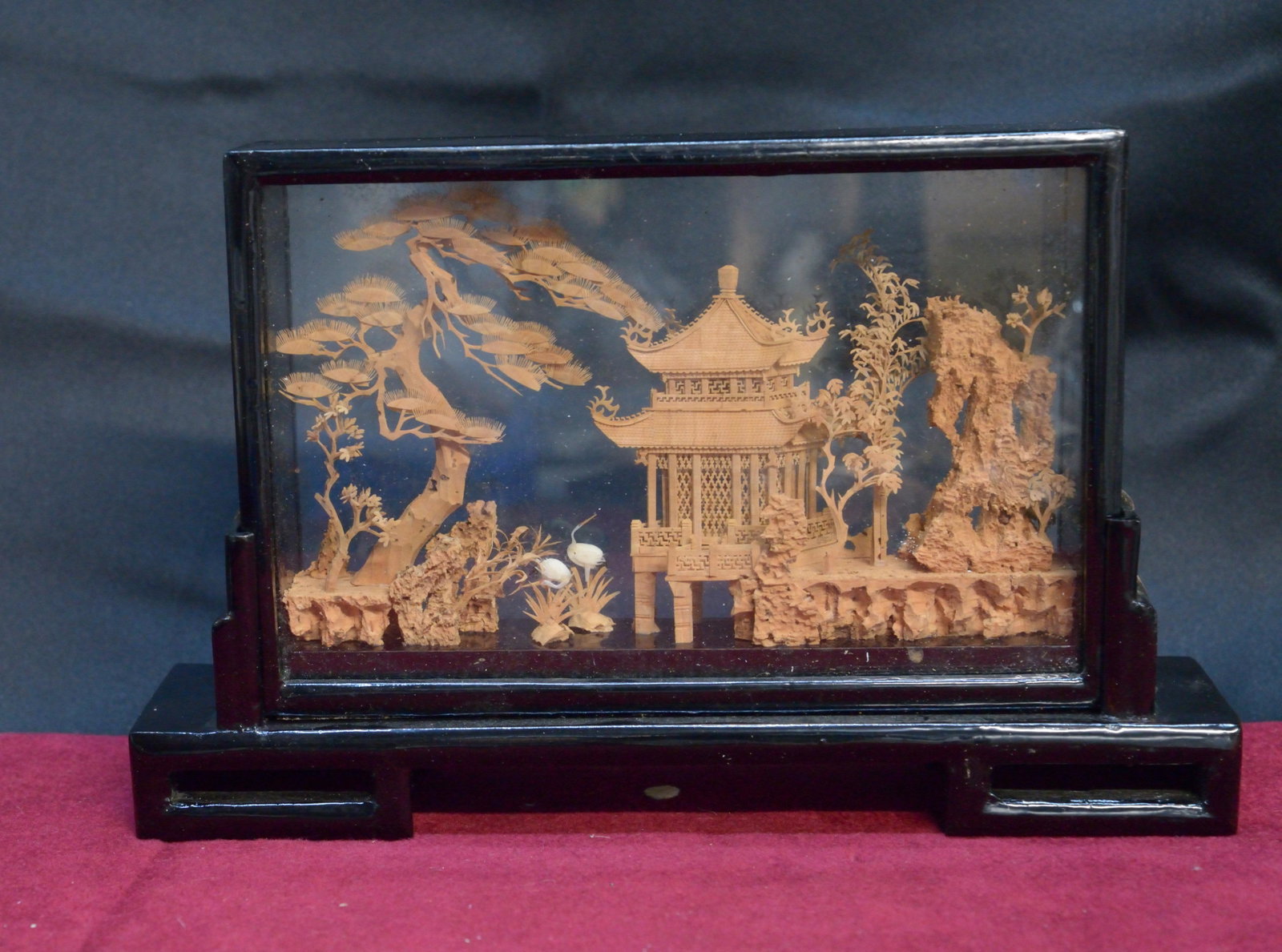 Fujian Chinese Cork Picture 9"x5.75"x2": Fujian Chinese Cork Picture 9"x5.75"x2"