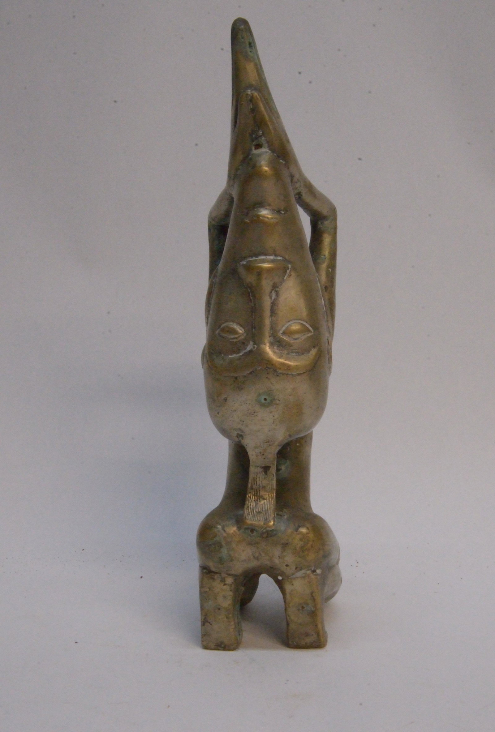 Statue of unknown composition and origin 11" tall: Statue of unknown composition and origin 11" tall