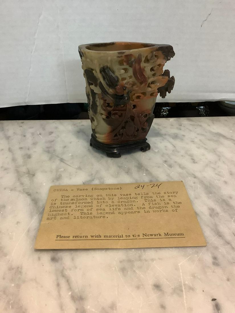 Newark Museum soapstone vase (1 of 1)