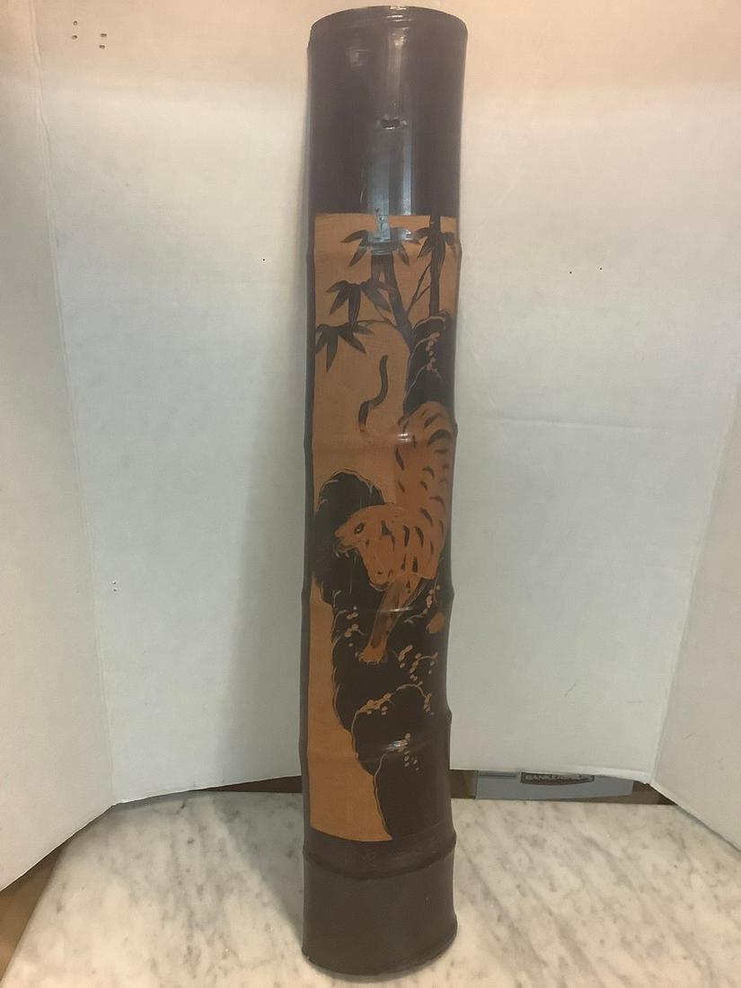 Bamboo carvings 26" long: Bamboo carvings 26" long