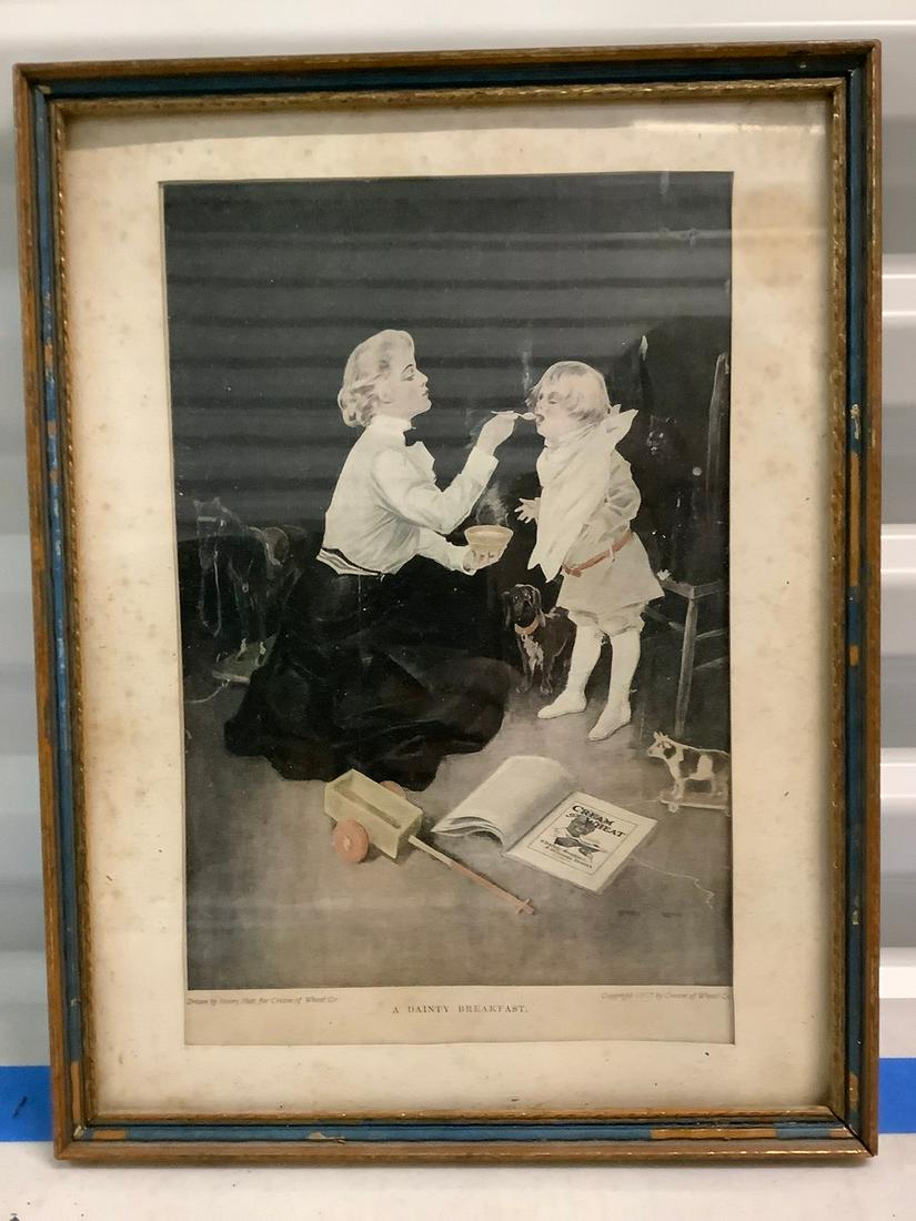 A Dainty Breakfast drawn by Henry Hutt for Cream of (1 of 1)