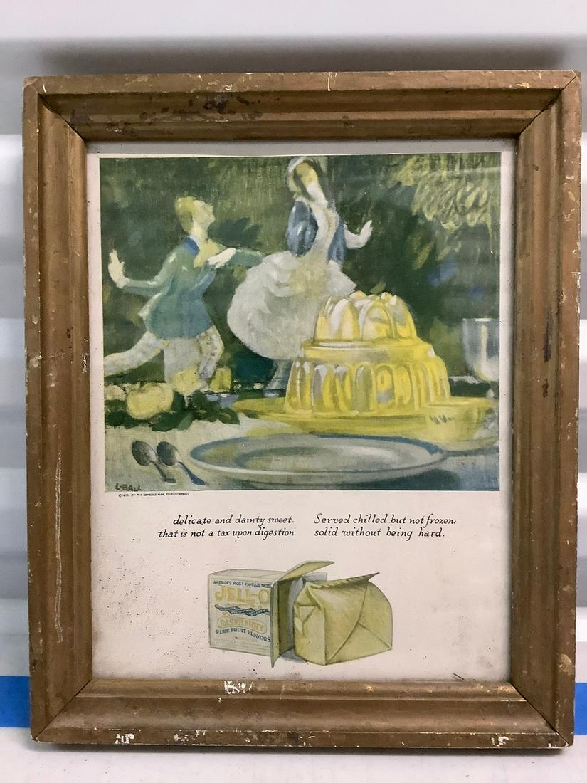 Vintage Jello framed Ad 10x12 (1 of 1)