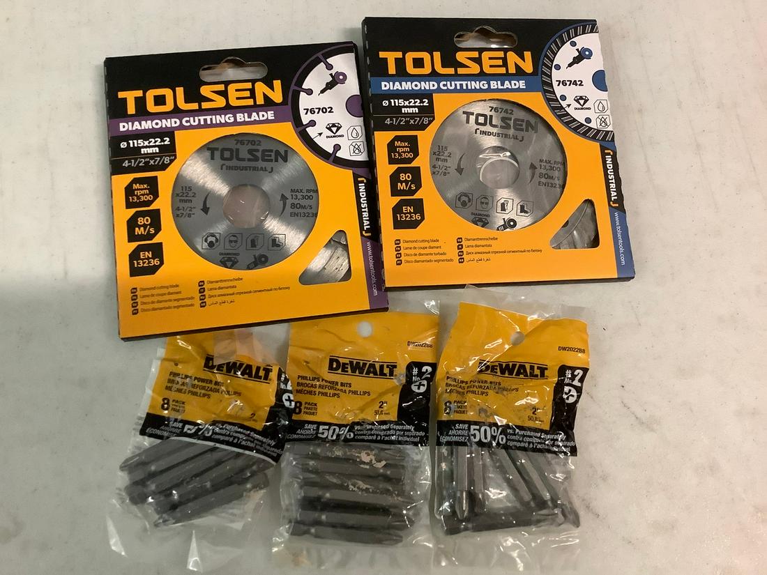 Tolsen Diamond Cutting Blades and DeWalt Power Bits (1 of 1)
