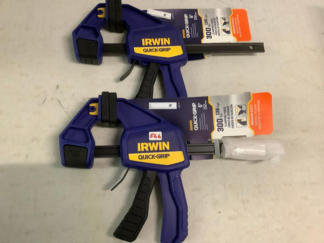 Two Irwin Quick-Grip Clamps (1 of 1)