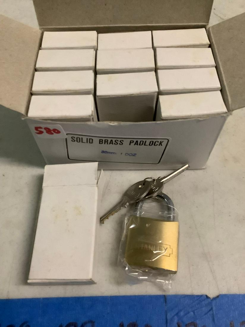 Lot of Solid Brass Padlocks (1 of 1)
