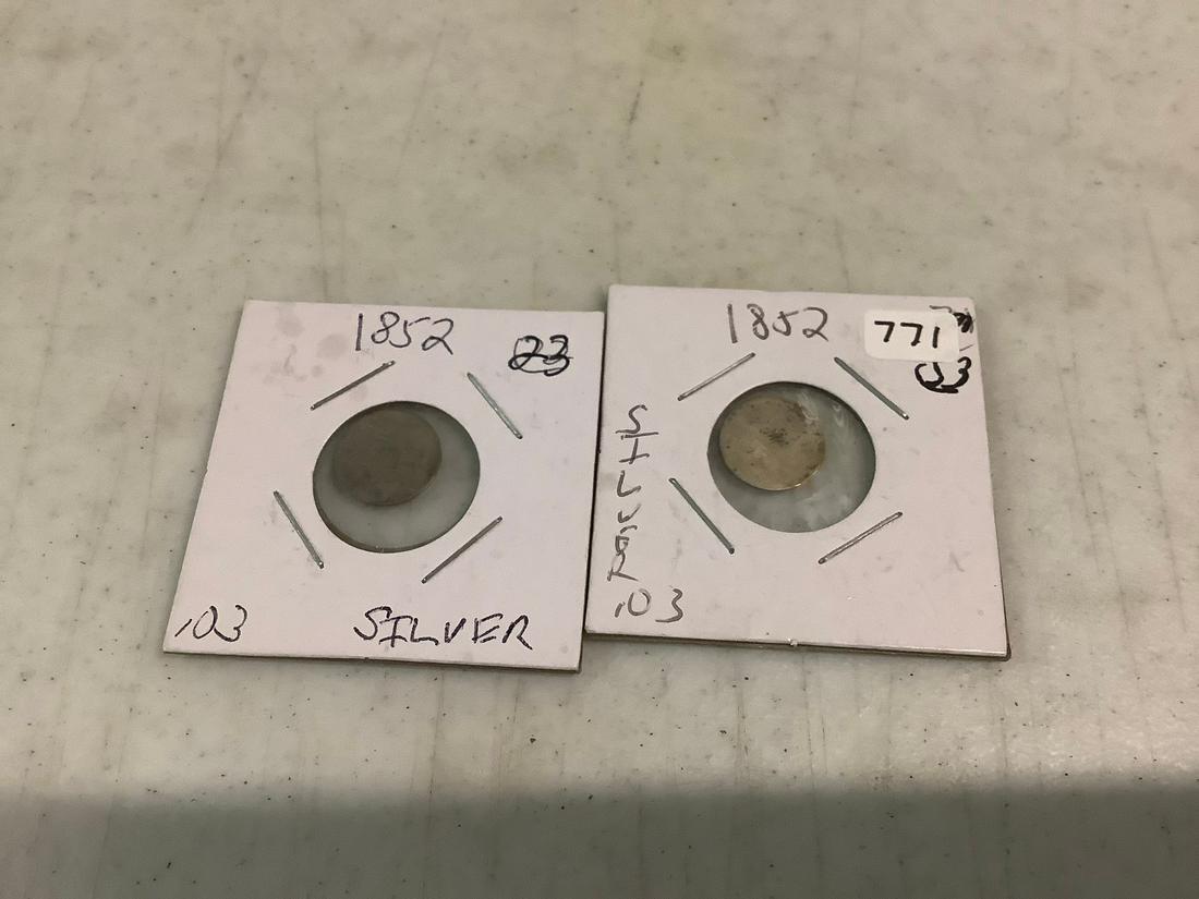 lot of silver half dimes: lot of silver half dimes