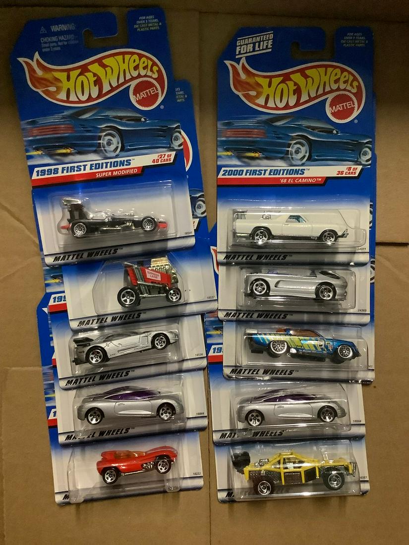 Box of First Edition Hot Wheels: Box of First Edition Hot Wheels