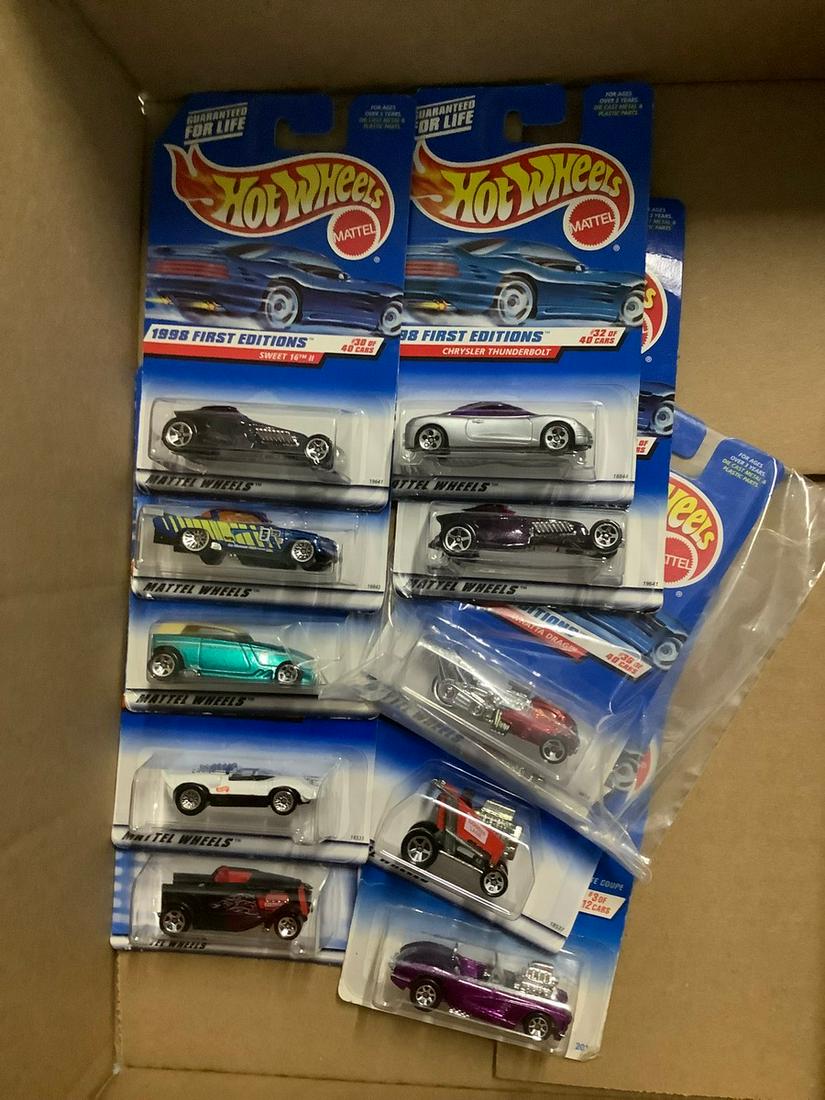 Box of First Edition Hot Wheels: Box of First Edition Hot Wheels