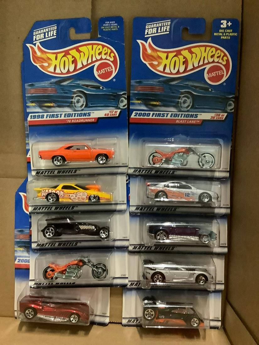 Box of First Edition Hot Wheels (1 of 1)