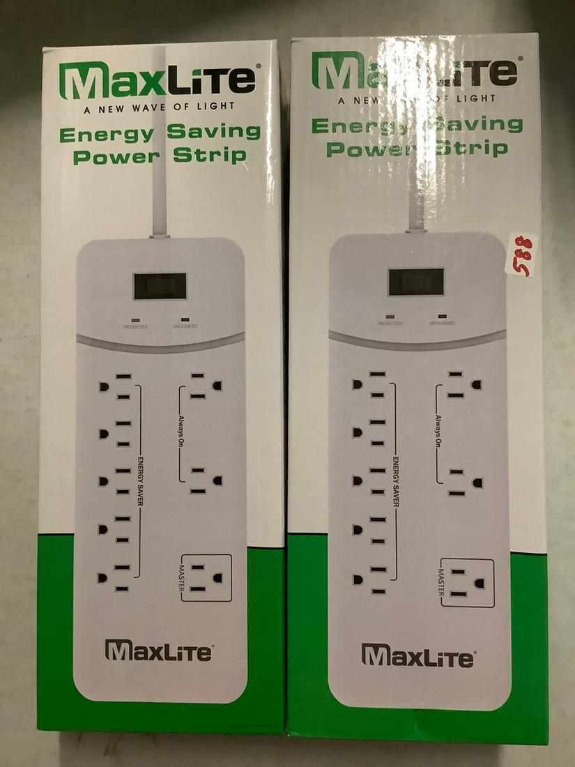 lot of two maxlite energy saving power strip (1 of 1)