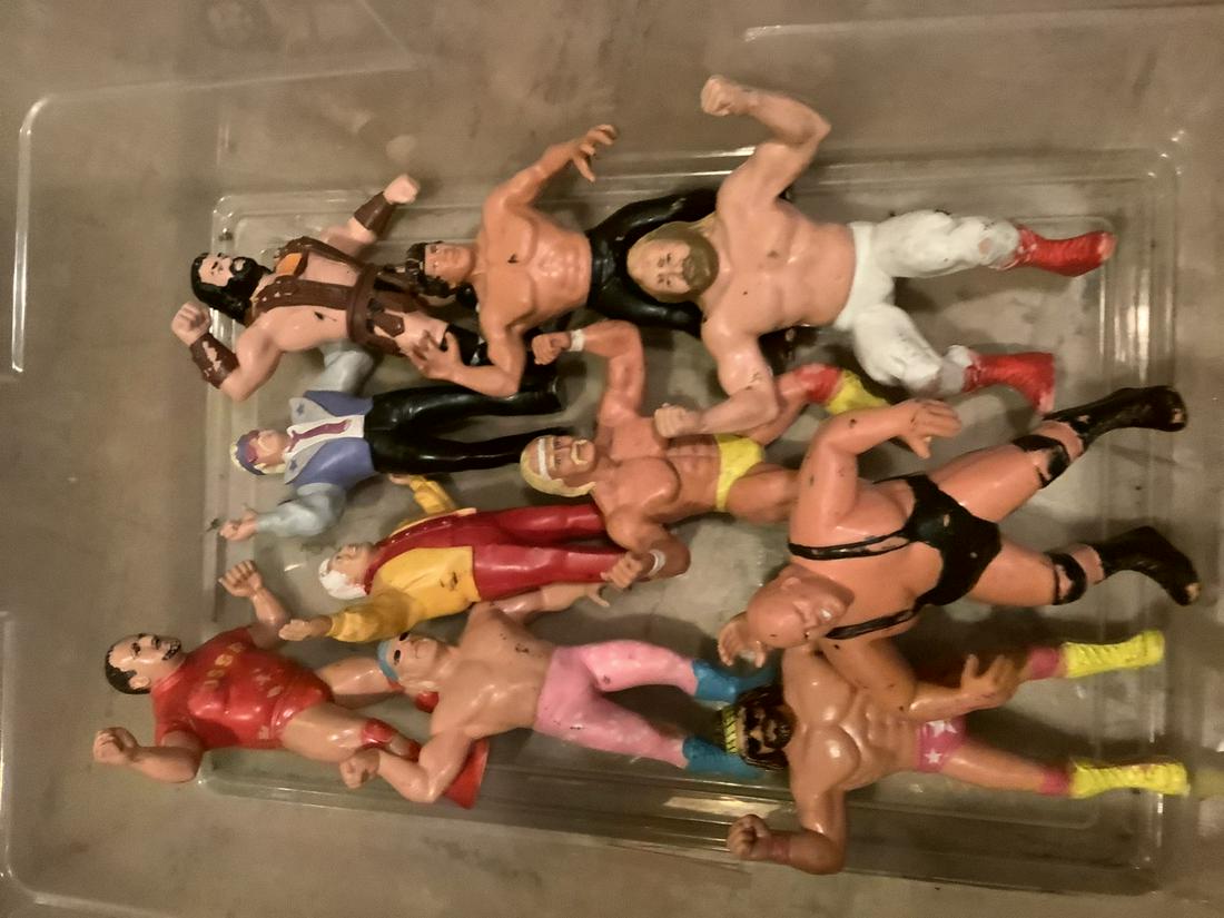 Lot of 1980s Wrestling Figures: Lot of 1980s Wrestling Figures