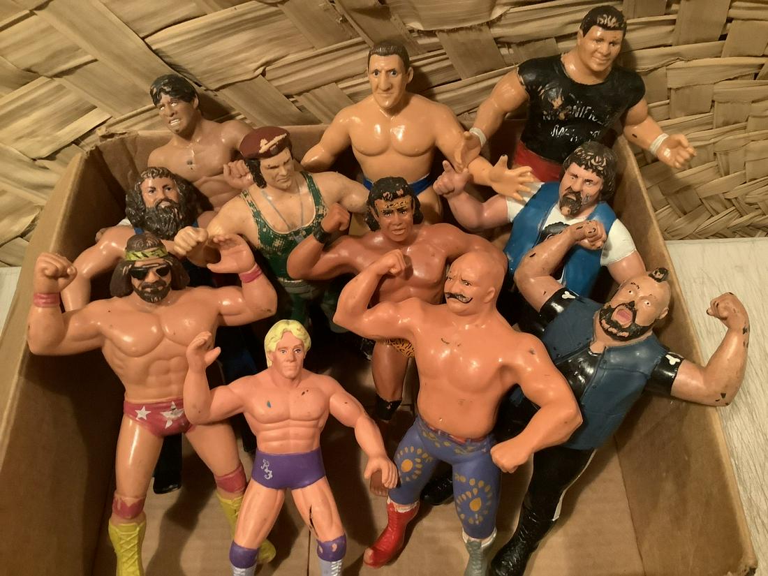 Lot of 1980s Wrestling Figures: Lot of 1980s Wrestling Figures