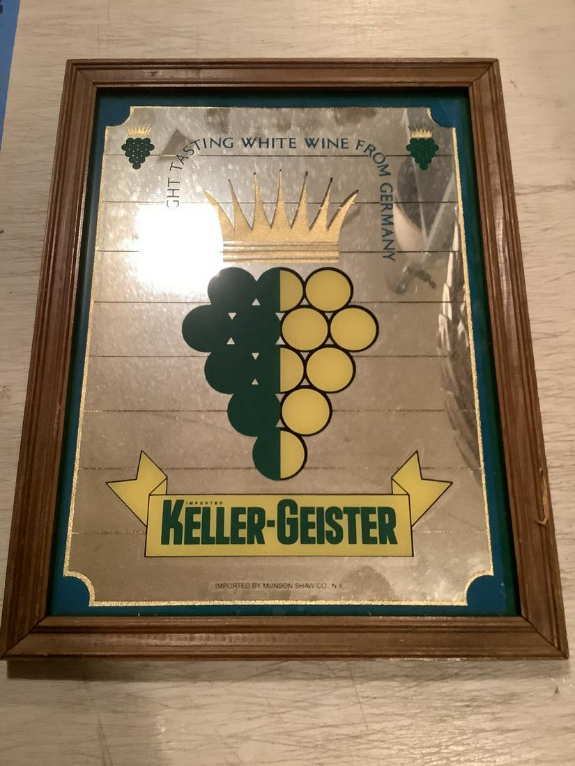 Keller-Geister German Wine Bar Mirror 17.5"x13.5": Keller-Geister German Wine Bar Mirror 17.5"x13.5"