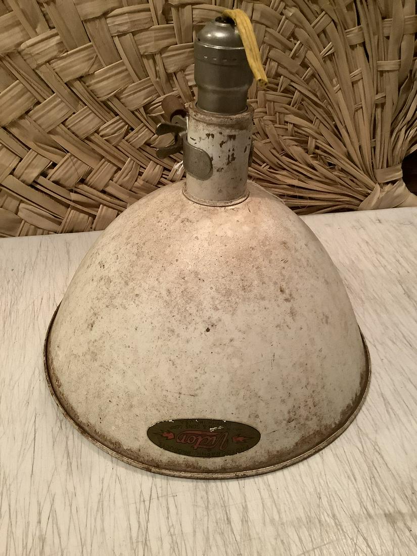 Victor Phonograph Industrial Light 11"x11": Victor Phonograph Industrial Light 11"x11"