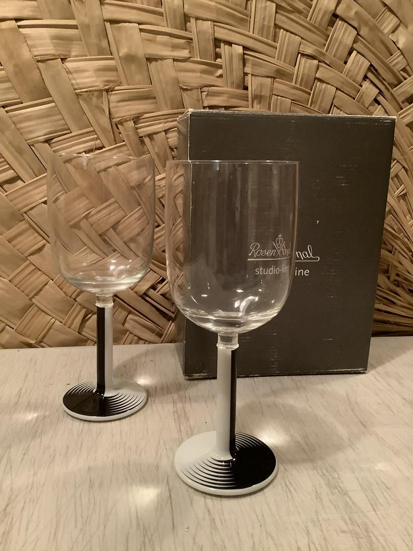 Rosenthal Studio Line "Glapo" Goblets Signed M.: Rosenthal Studio Line "Glapo" Goblets Signed M. Morandini in the box