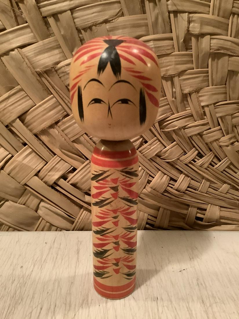 Signed Wood Asian Statue 8" tall (1 of 1)