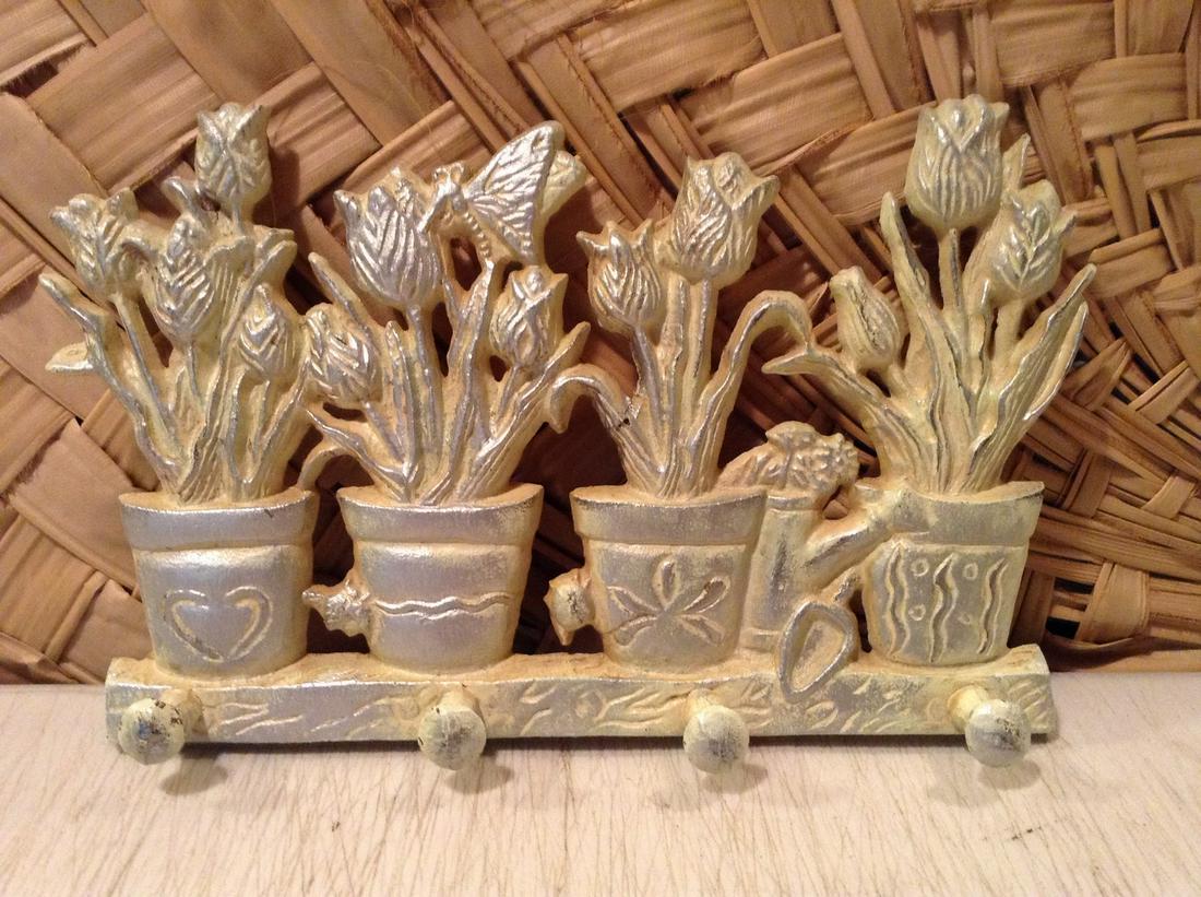 Cast iron Painted Wall hooks 9.5" long (1 of 1)