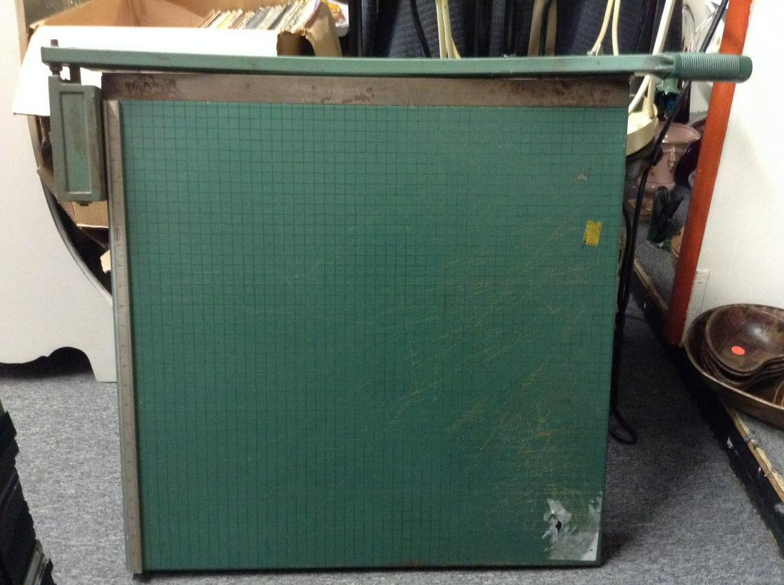 Vintage Premier Guillotine Paper Cutter 33"x26.5": Vintage Premier Guillotine Paper Cutter 33"x26.5"